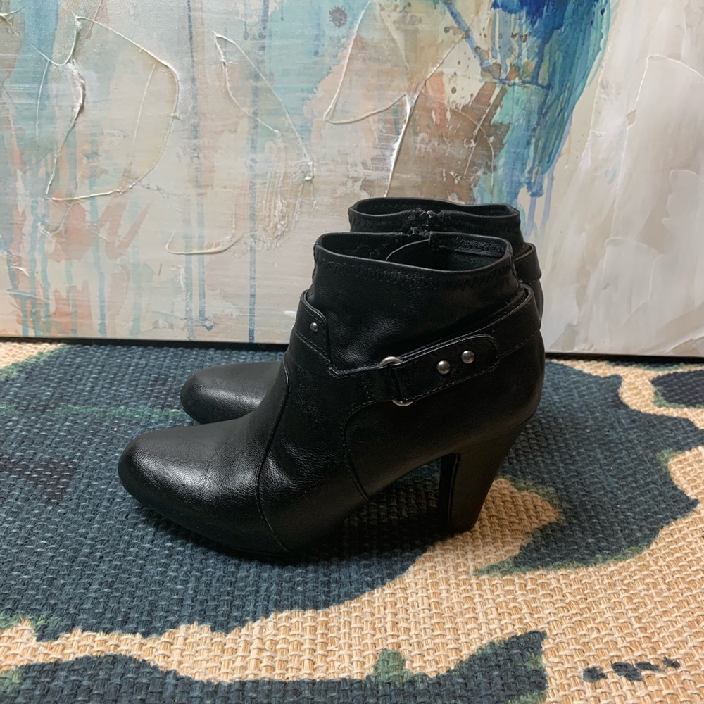 Nickels Faux Leather Booties